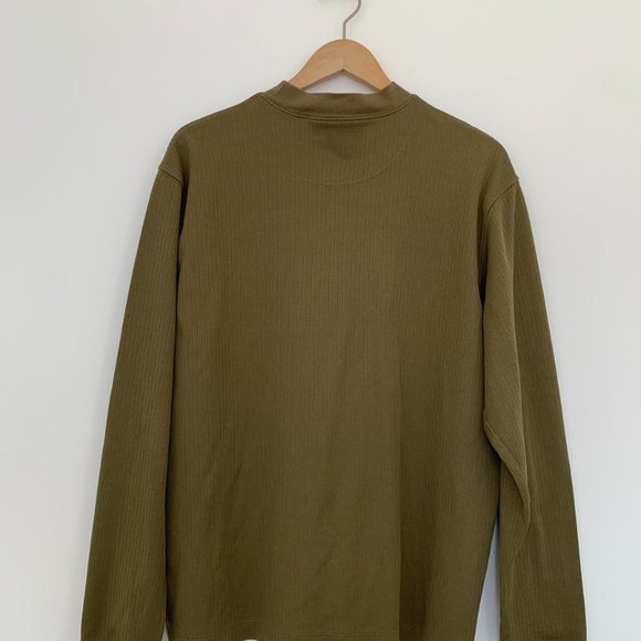 Crew Neck Long Sleeve - Size M - Army Green - Picture 2 of 6